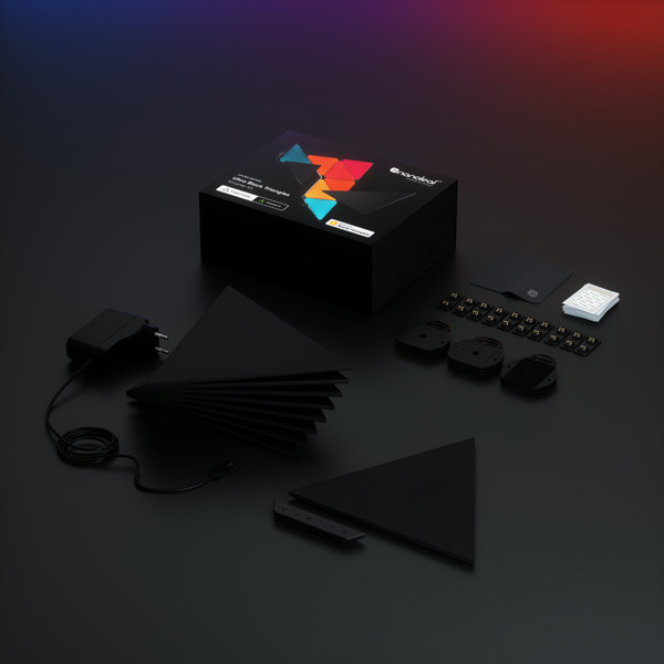Nanoleaf Shapes Ultra Black Triangles | 9 stuks | Startset